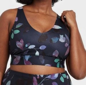 Women's light support multistrap longline bra size 4x All In Motion NWT